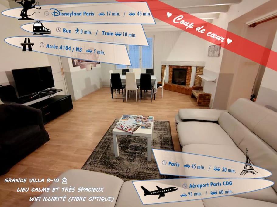 Pause Entre Deux Meaux ► Proche Disneyland Paris ► Wifi ► Netflix ► 24/24H Penchard Exteriér fotografie